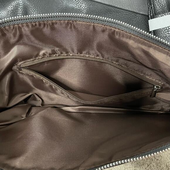 Brouk & Co Alpha Vegan Leather Duffel Bag Travel Set Black Gray Weekender NEW - Picture 10 of 11